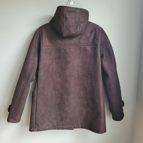 Chaps Faux Suede Toggle Coat Size L - Picture 3 of 5